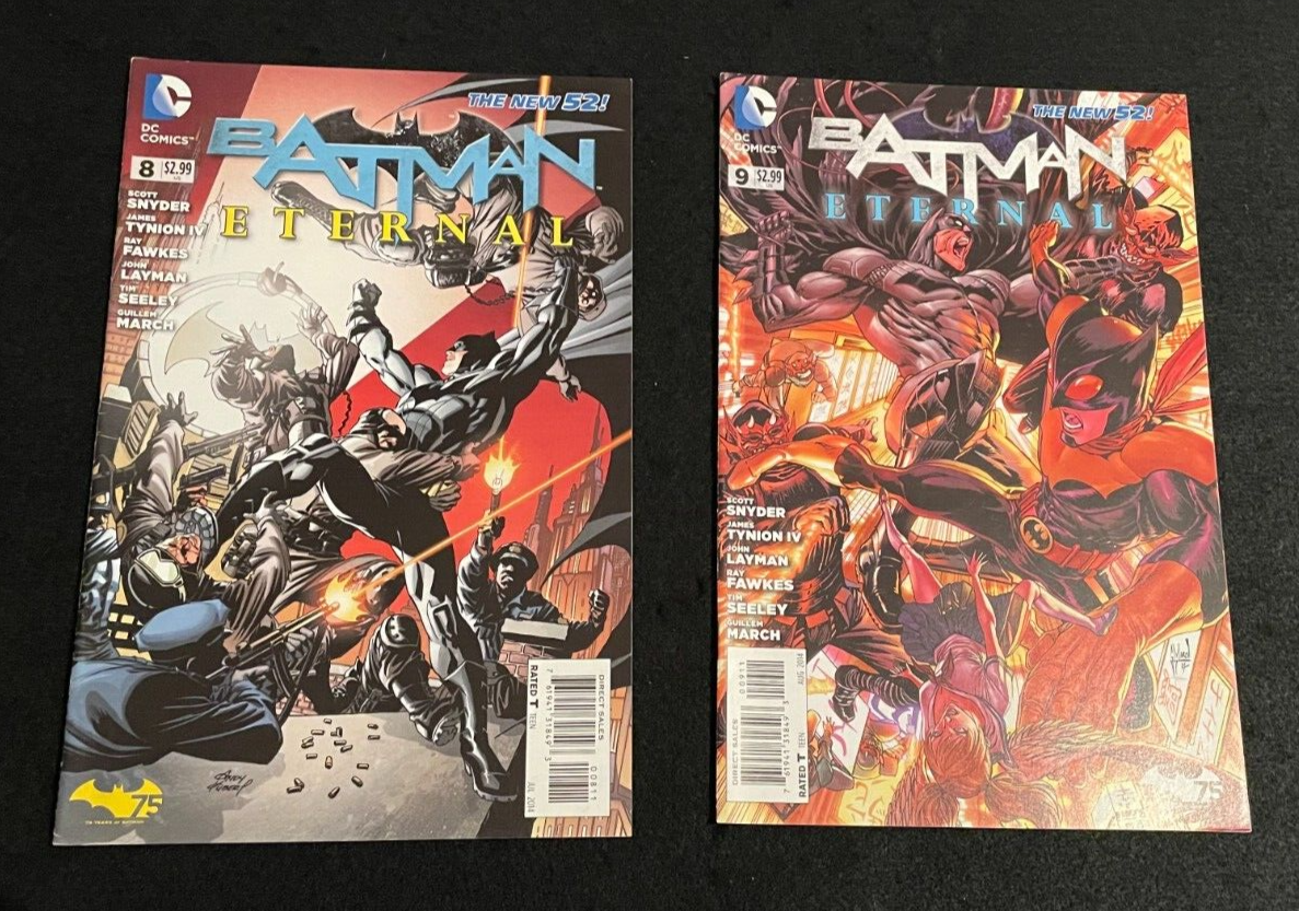 8 issue Run of Batman: Eternal #2-9 2014