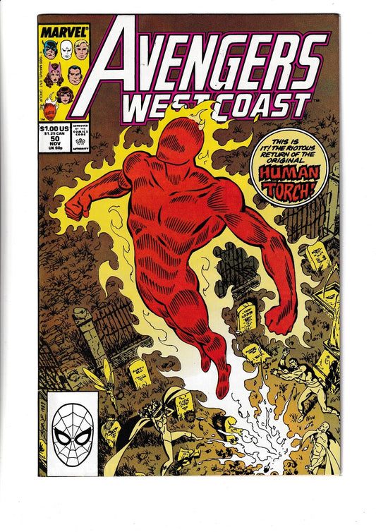 Avengers West Coast #54 (1990) Marvel Comics