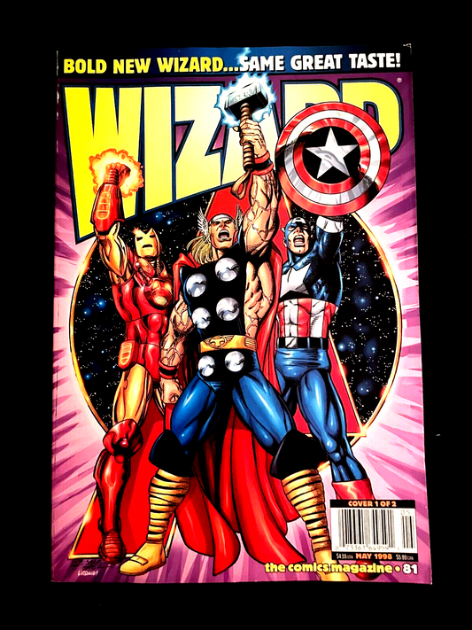 Wizard the Comics Magazine #81 1998 - George Perez Avengers Cover