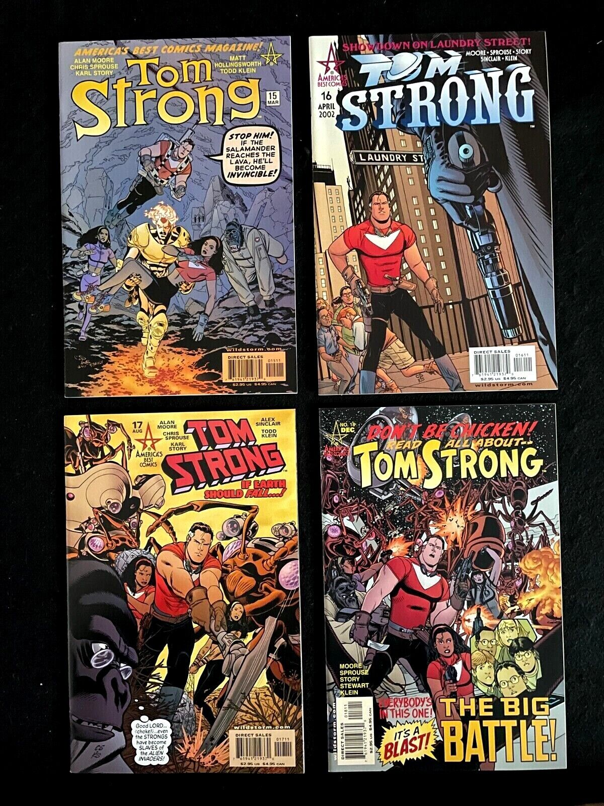 Lot of 4 - Tom Strong 2002 #15 thru 18 VERY HIGH GRADE