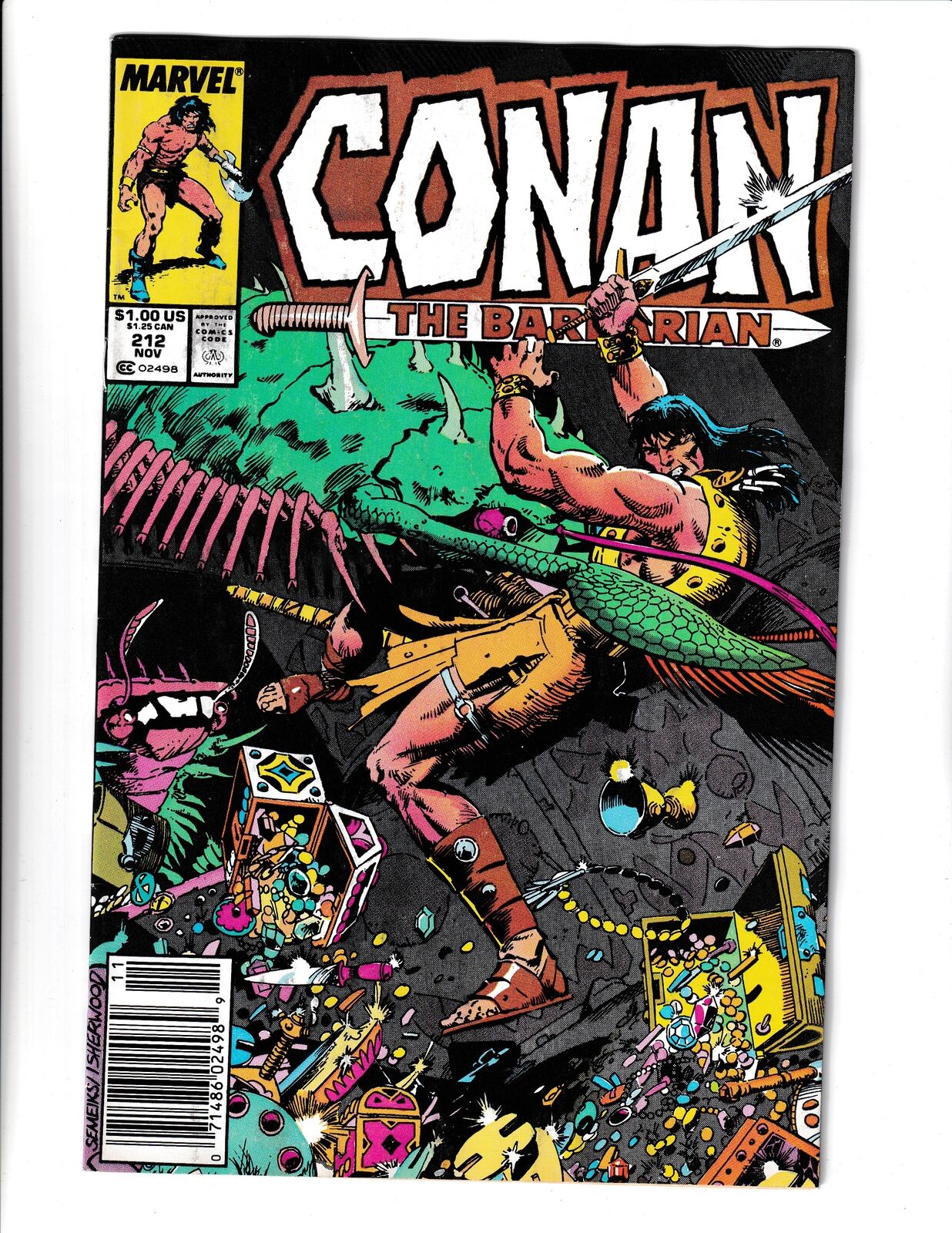 Conan the Barbarian #212 (1988) Marvel Comics