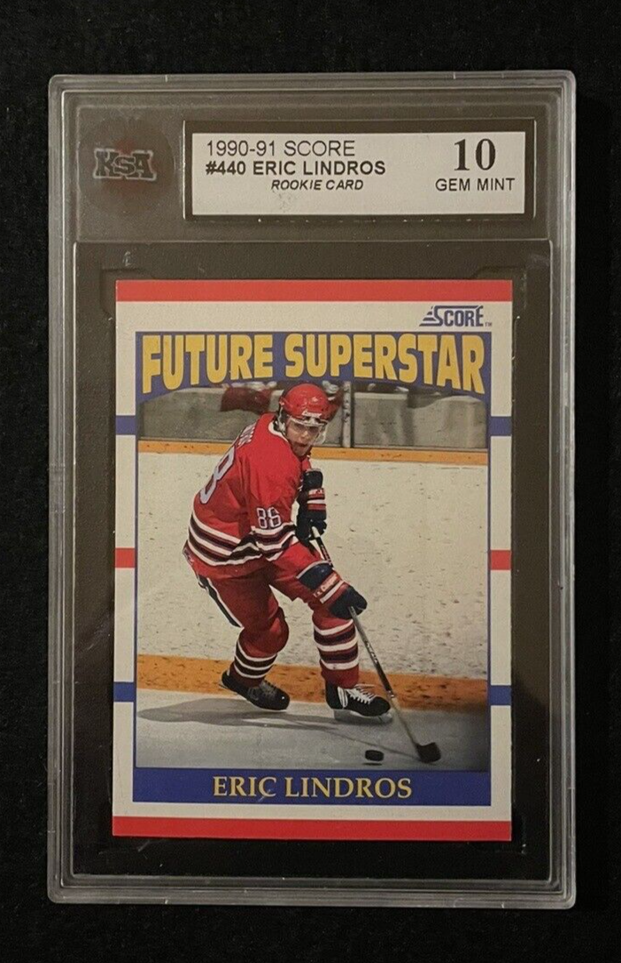 1990-91 Score Eric Lindros RC #440 KSA GEM MINT 10