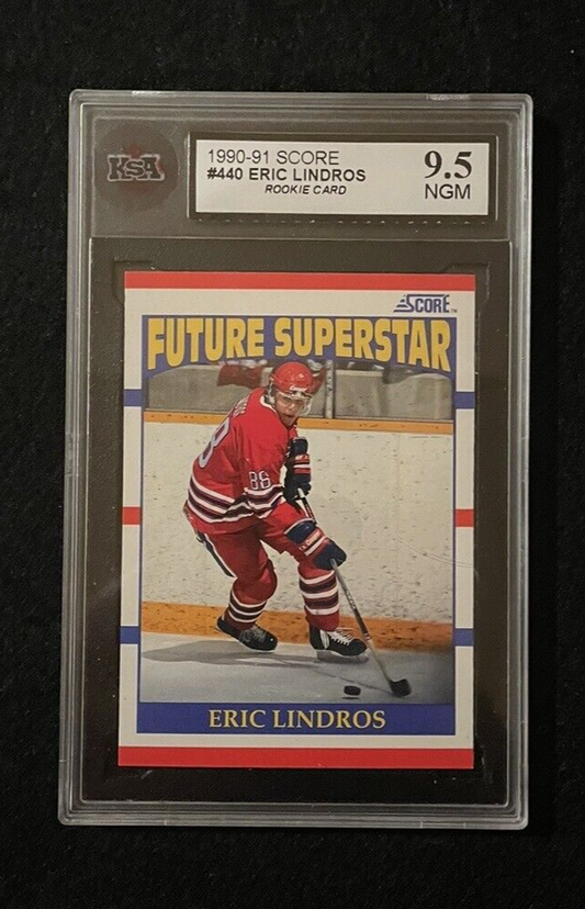 1990-91 Score Eric Lindros RC #440 KSA NGM 9.5