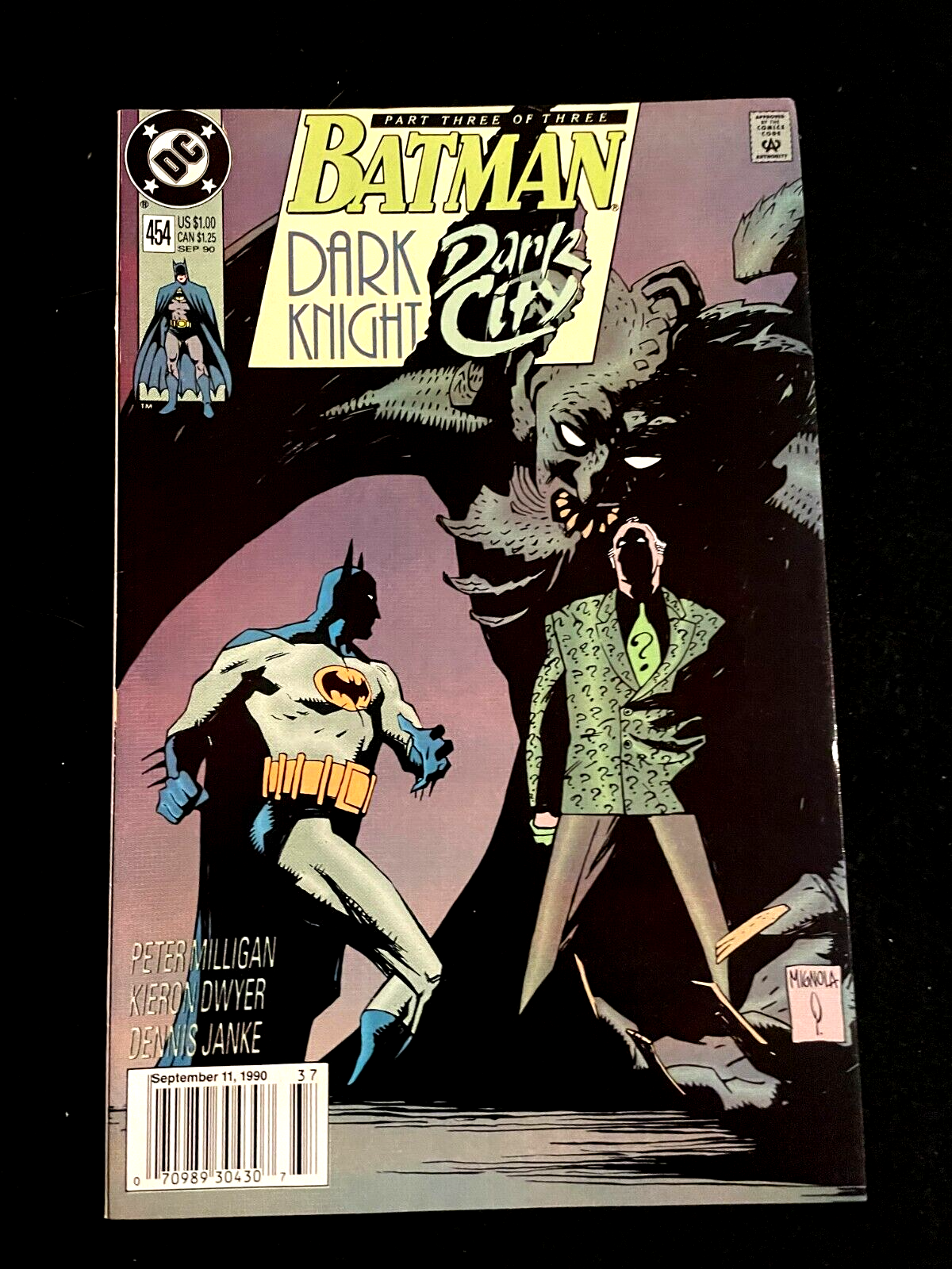 Batman #454 1990 - Part 3 of 3 Dark Knight Dark City - HIGH GRADE