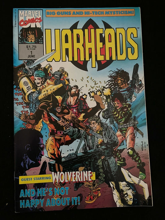 WARHEADS #1, July 1992, Guest Starring Wolverine! 1ST ISSUE!