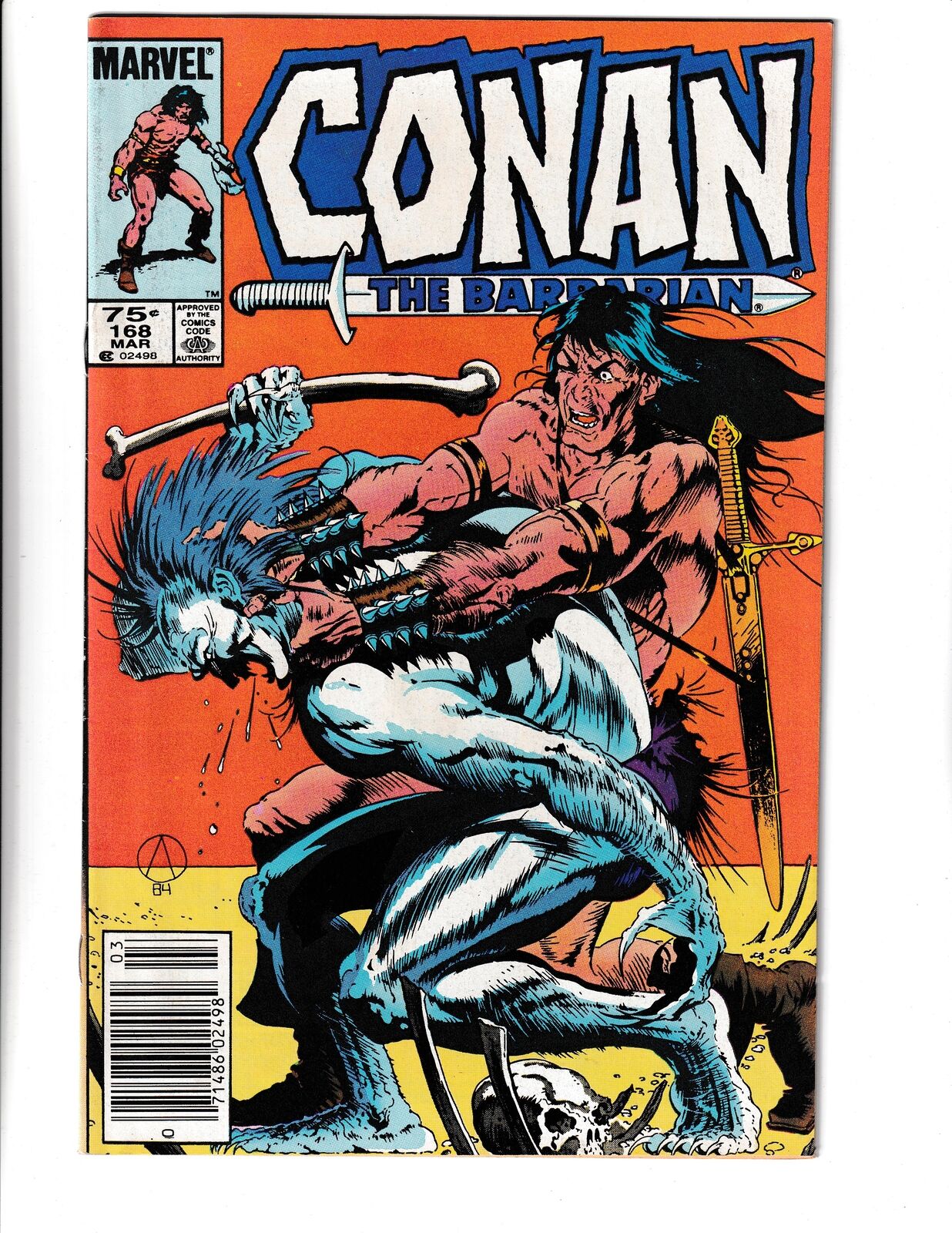 Conan the Barbarian #168 (1985) 75c CDN News Marvel Comics