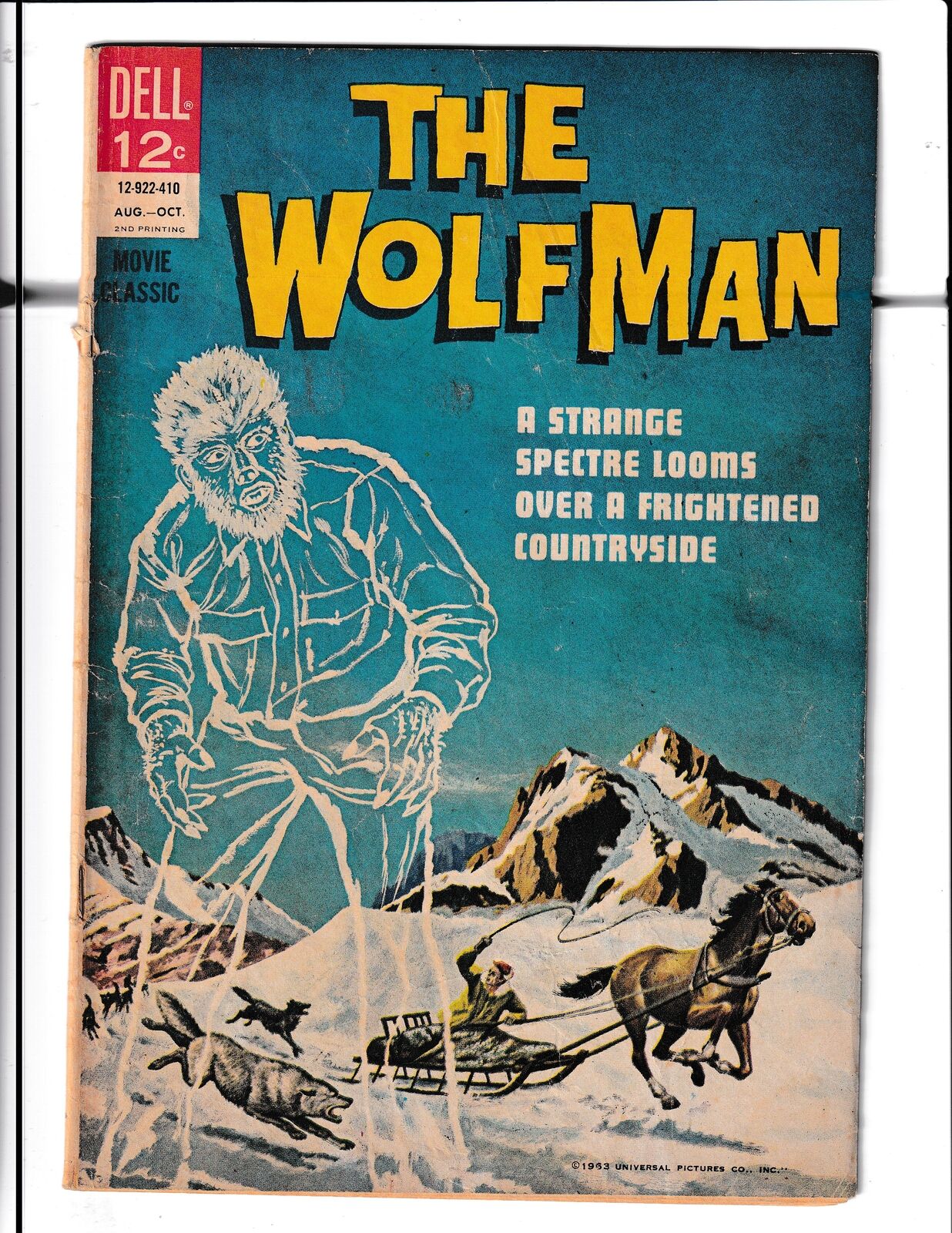 Wolf Man: Movie Classic #1.2 (1964) Second Print Dell Comics