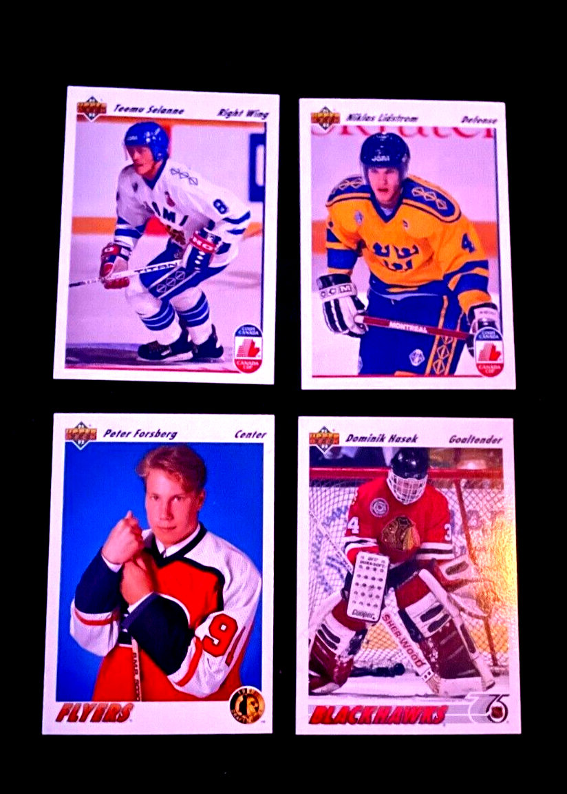 1991-92 Upper Deck Hockey Complete Set 1-500 RC Selanne Hasek Forsberg Lidstrom