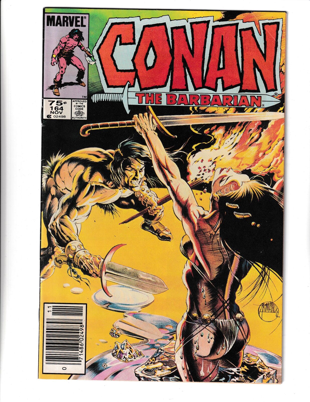 Conan the Barbarian #164 (1984) 75c CDN News Marvel Comics