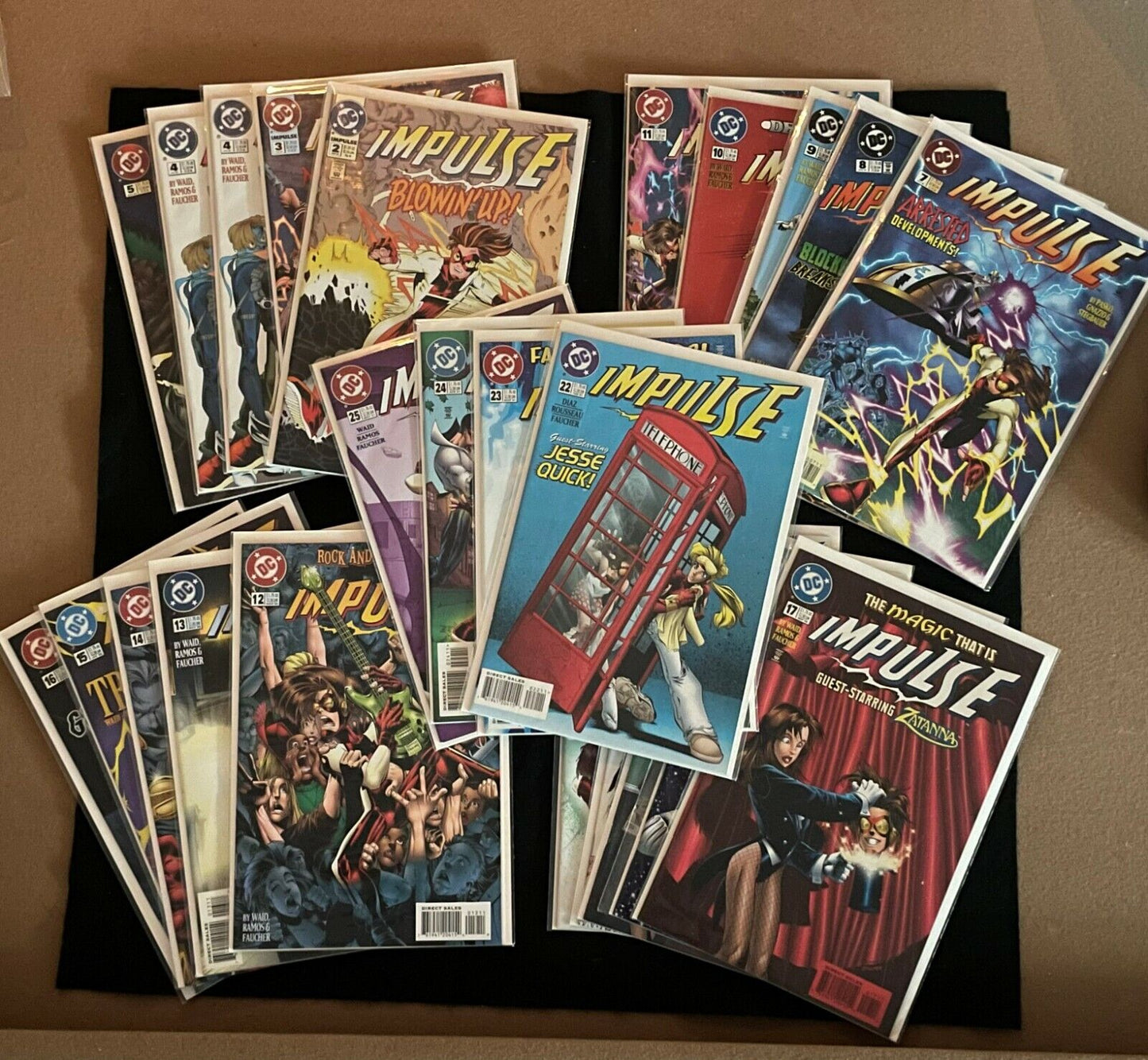 BIG lot of 24 Impulse Comics DC Comics 1995 2-4,4,5,7-25