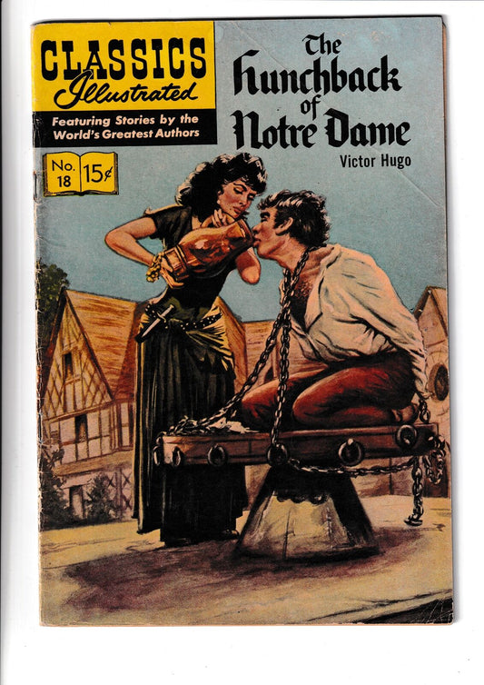 Classics Illustrated #18 #HRN 146 (1944) Hunchback Notre Dame Gliberton Comics