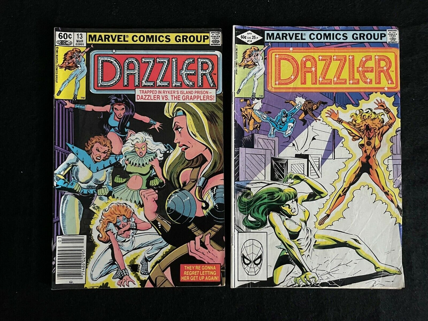 Dazzler #13 and #14 LOT OF 2 1982 Marvel Comics