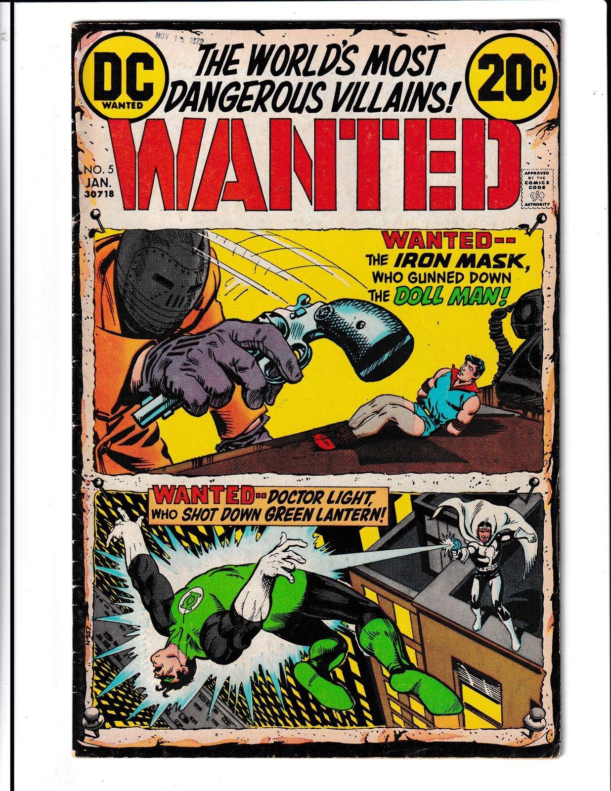 Worlds Most Dangerous Villians: WANTED #5 (1973) DC Comics