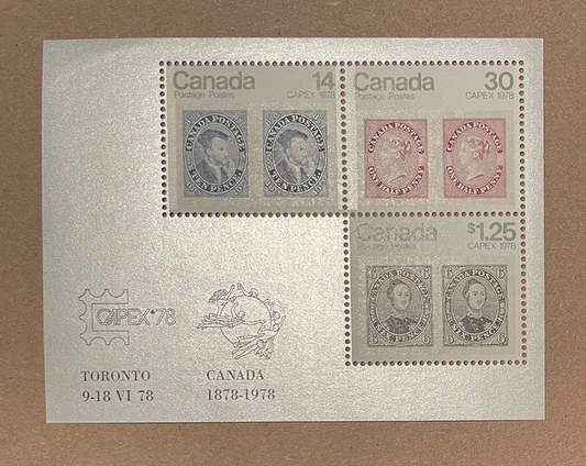 1978 Canadian Stamp Souvenir Sheet Scott #756a - Capex Mint Never Hinged - MNH