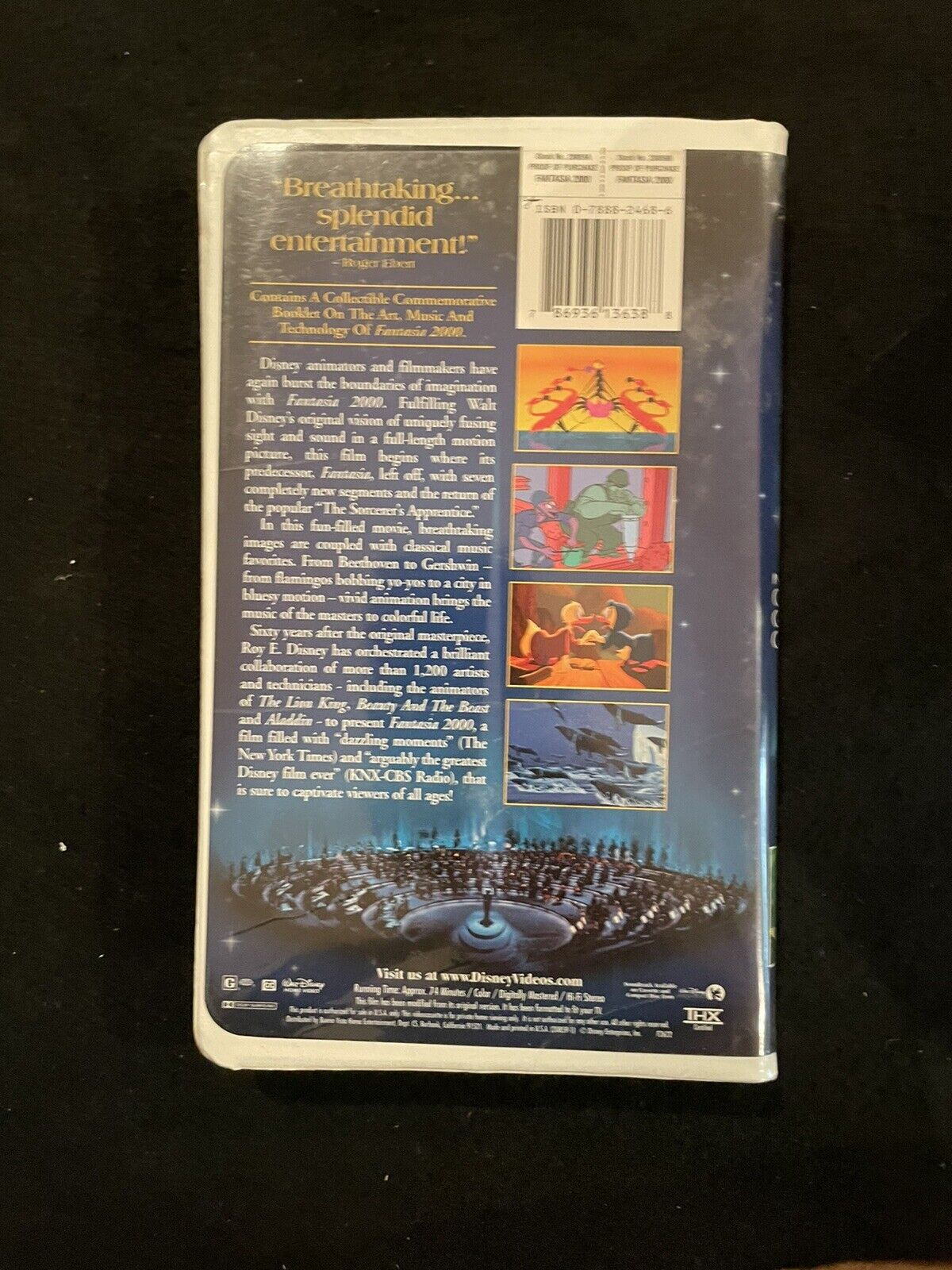 Adventures of Pinocchio- RARE HOLOGRAPHIC COVER - Clamshell VHS