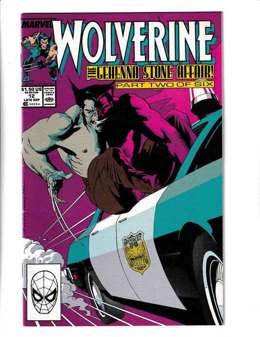 Wolverine #12 (1989) High Grade Marvel Comics