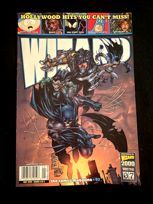 Wizard the Comics Magazine #93 1999 - Batman/Darkness Cover