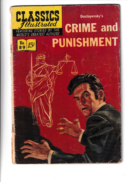 Classics Illustrated #89 #HRN 89 (1951) Crime of Punishment Gliberton Comics