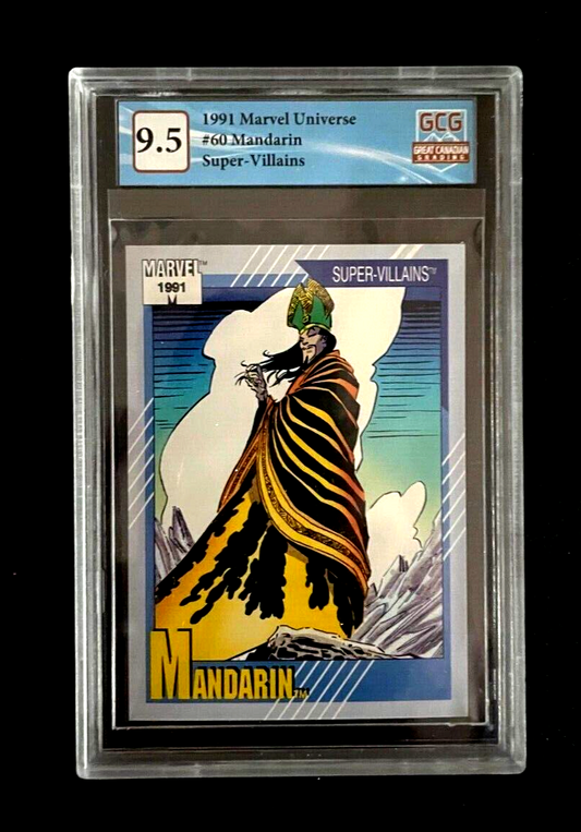 1991 Impel Marvel Universe #60 "Mandarin" GCG 9.5