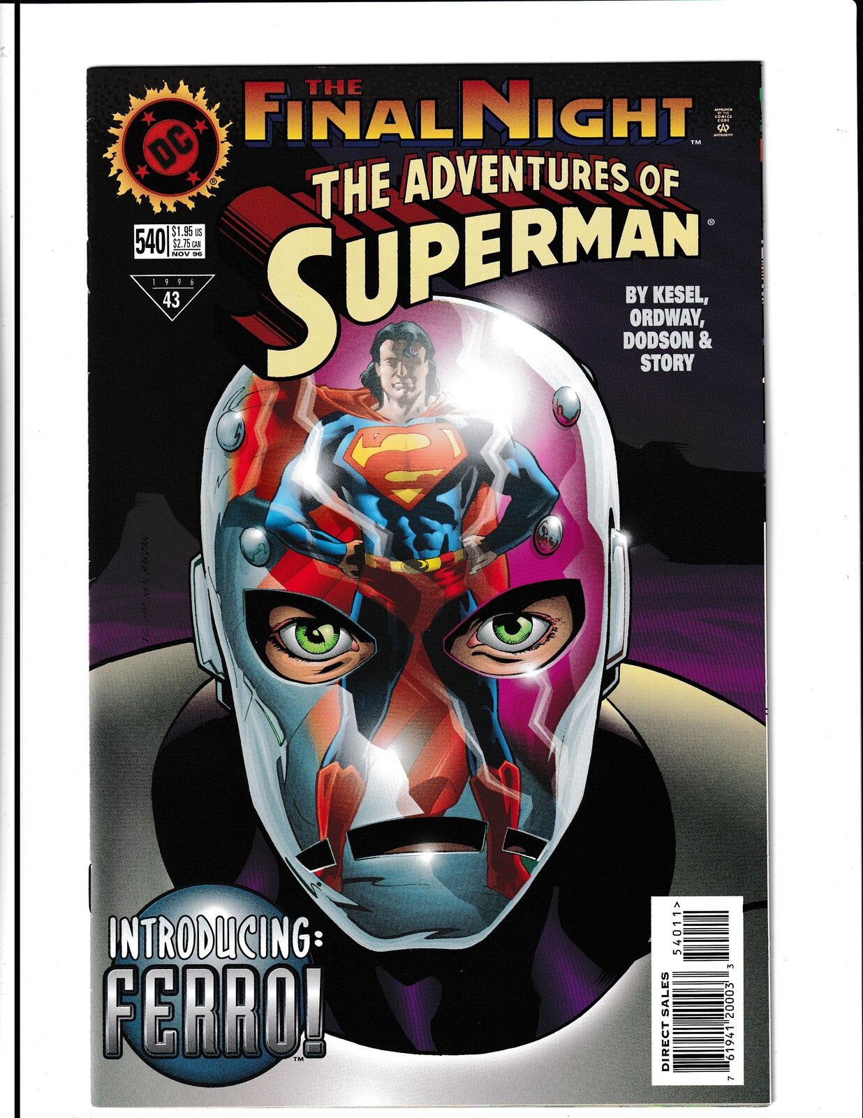 Adventures of Superman #540 (1996) DC Comics