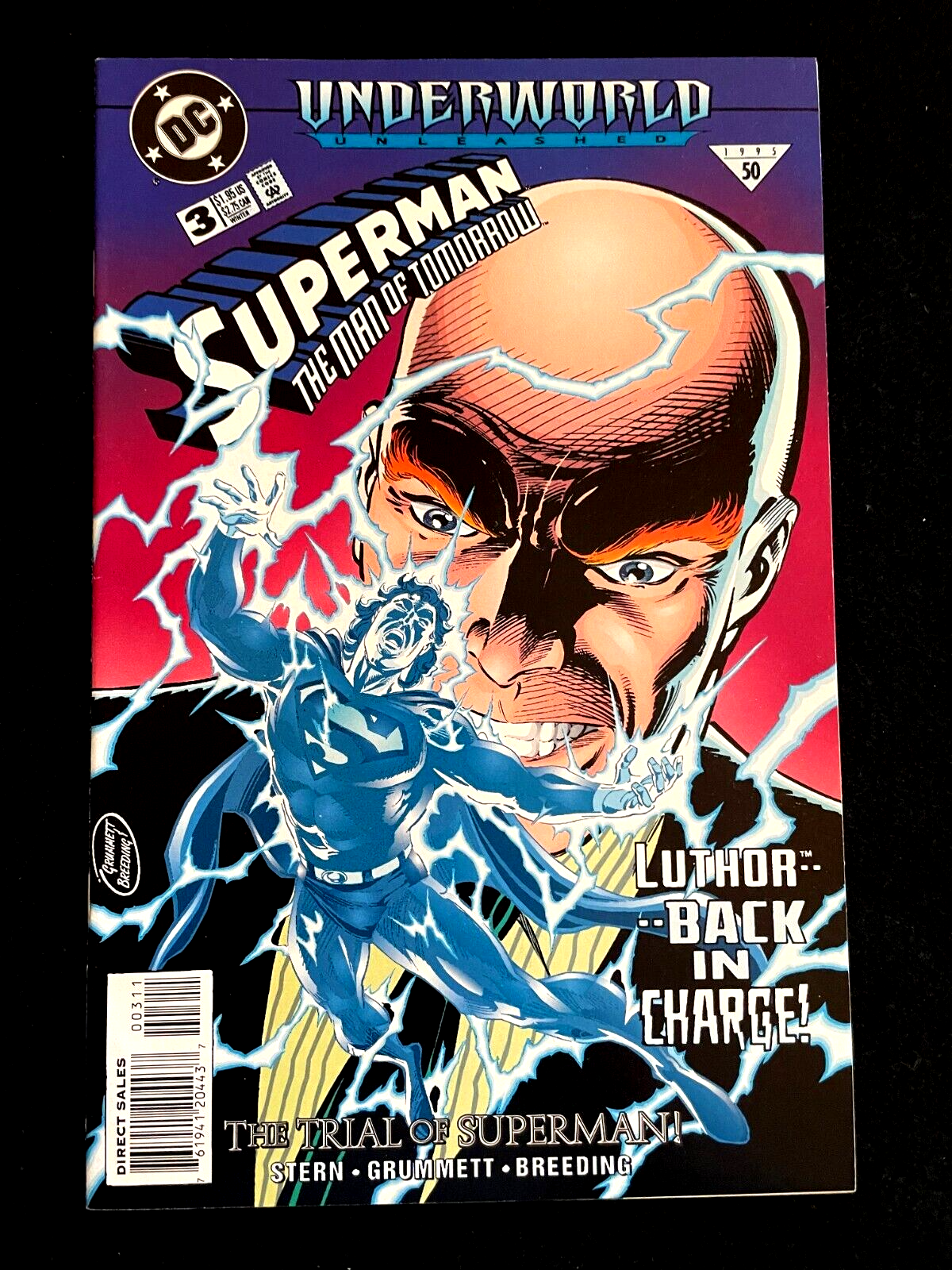 Superman: The Man of Tomorrow #3 1995 - VERY HIGH GRADE