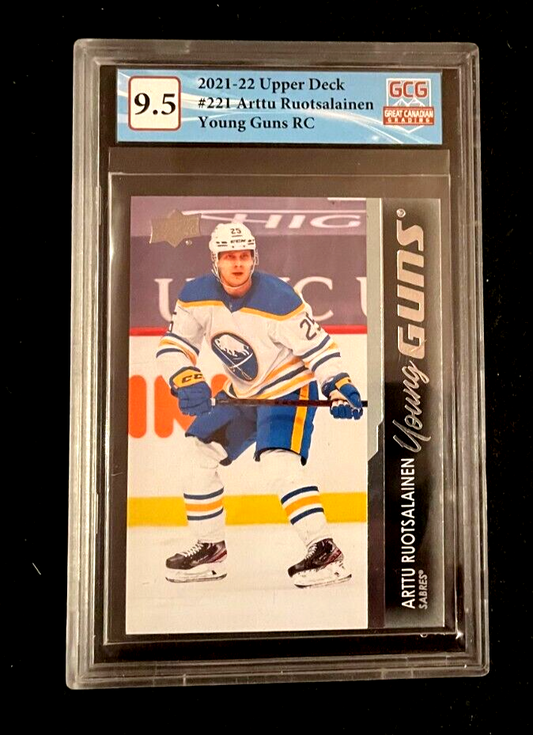 2021-22 Upper Deck Arttu Routsalainen #221  GCG NEAR GEM MINT 9.5