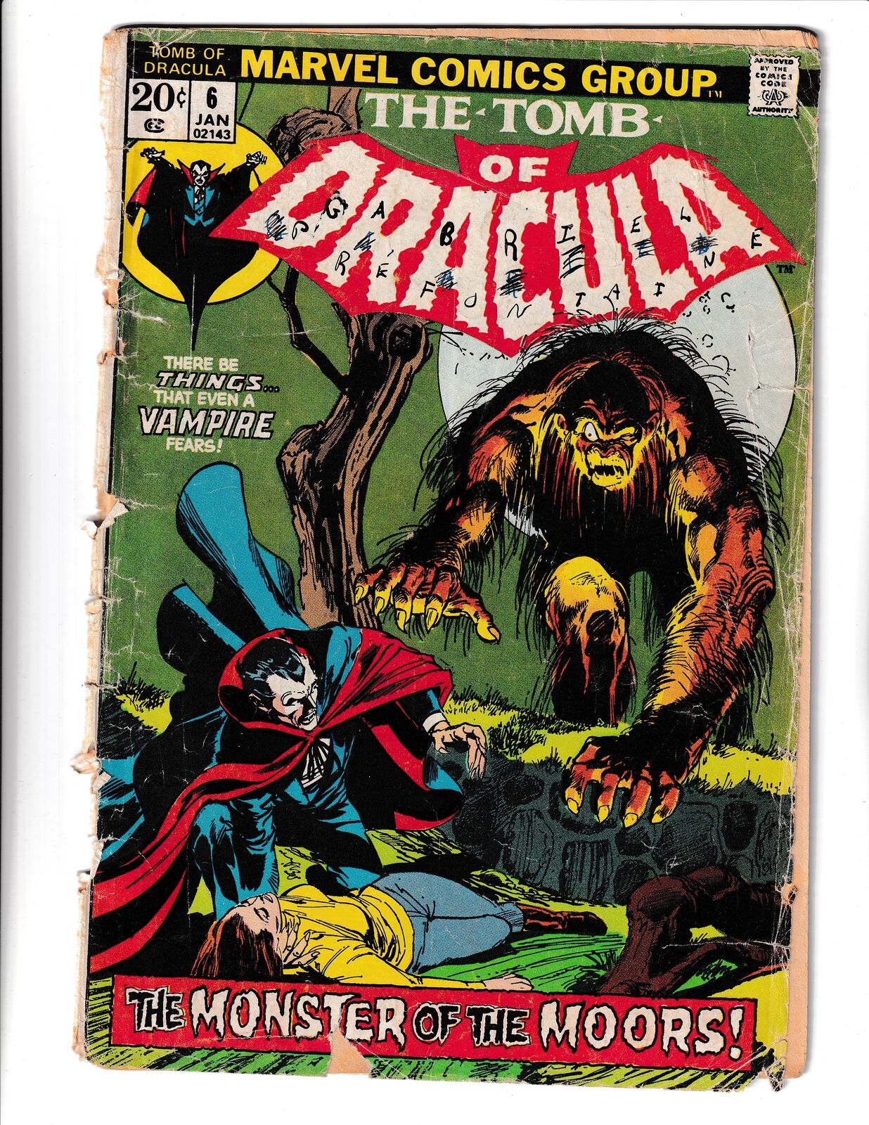 Tomb of Dracula #6 (1973) Marvel Comics