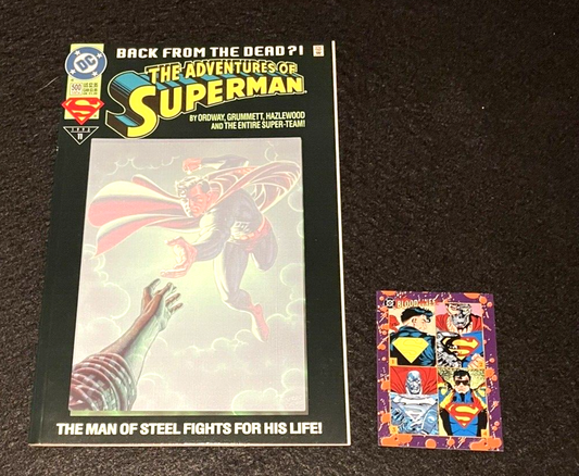 Adventures of Superman #500D 1993 - with card