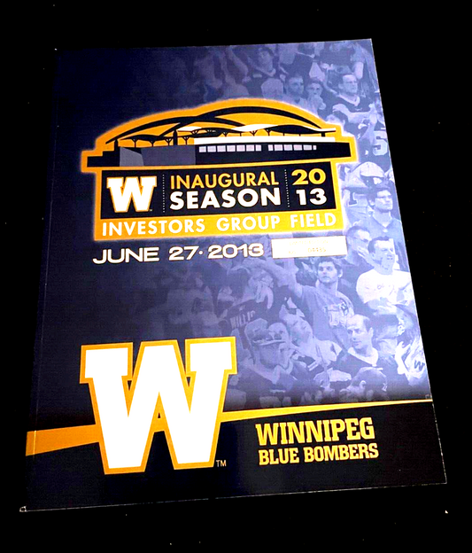 Winnipeg Blue Bombers Inaugural Season at Investors Group Field LTD Edition/5000