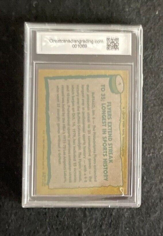 1980-81 Topps Record Breaker - #1 GRADED GCG 7