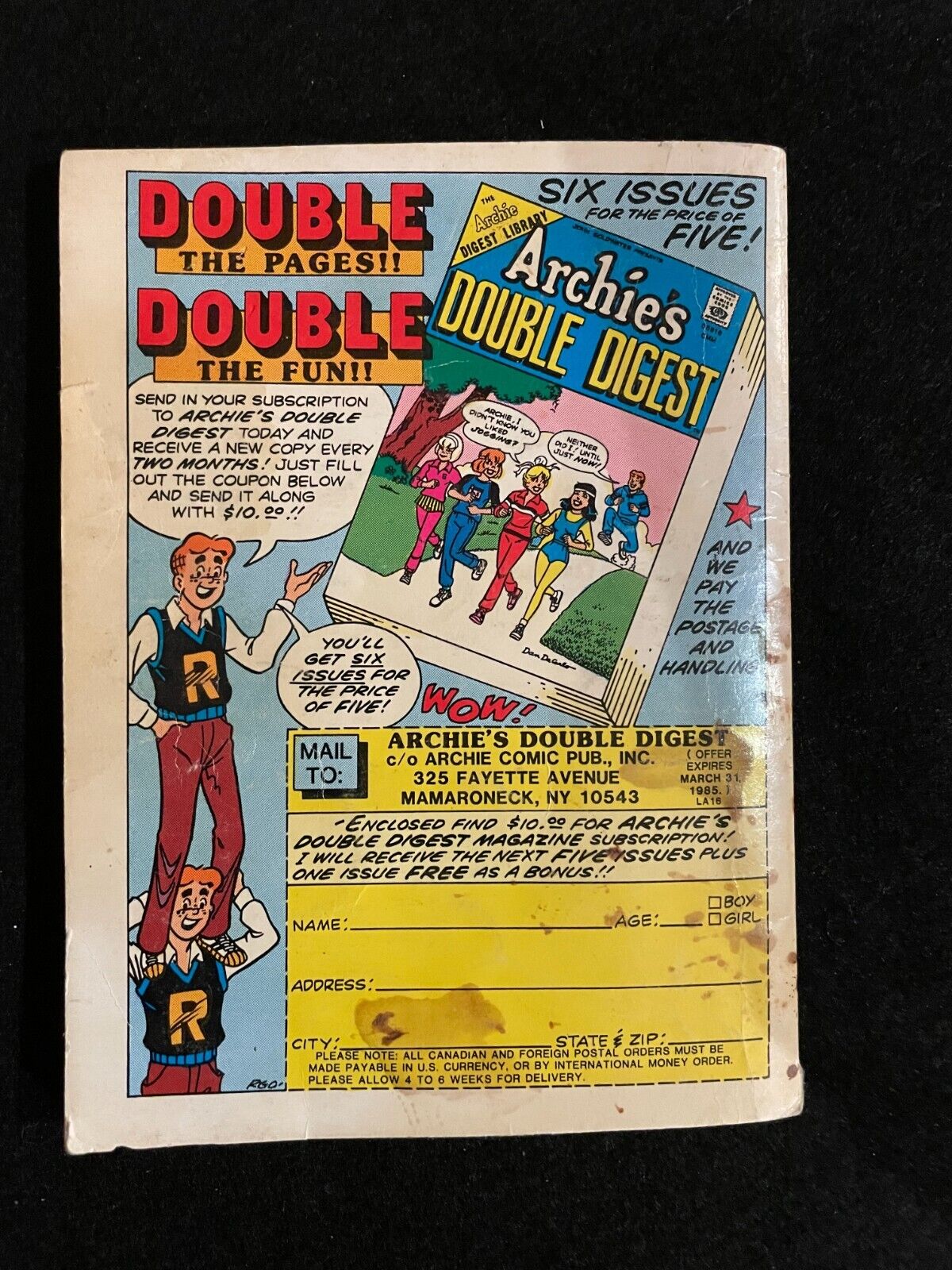 Little Archie Digest  #16 1985 - Combined Shipping