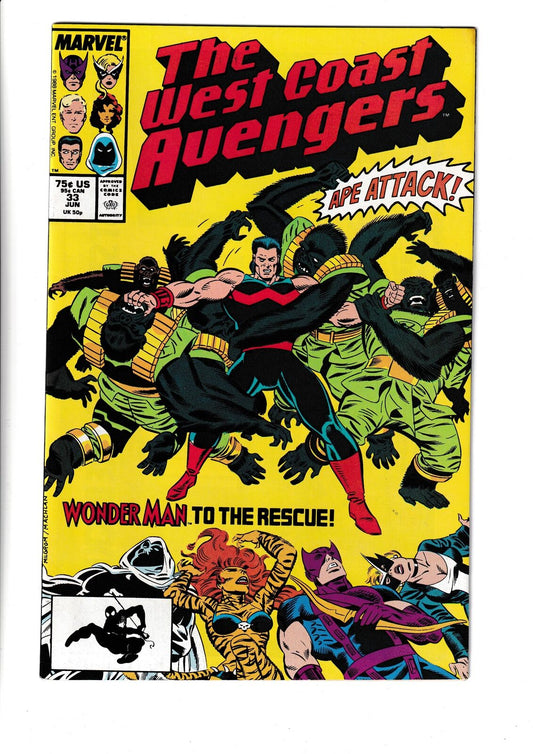 West Coast Avengers #33 (1988) Marvel Comics