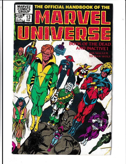 Official Handbook of the Marvel Universe #13 (1984) Marvel Comics