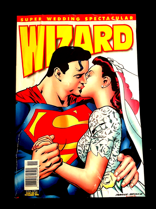 Wizard the Comics Magazine #63 1996 - Superman Wedding Cover