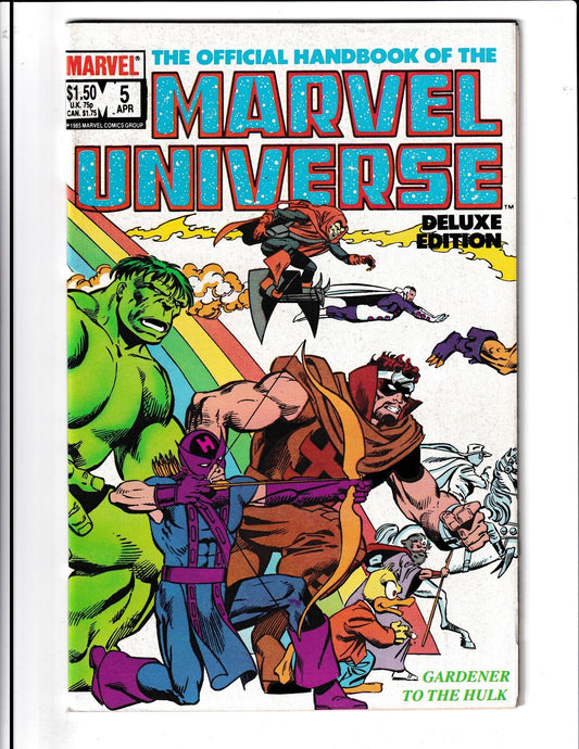 Official Handbook of the Marvel Universe #5 (1986) Marvel Comics