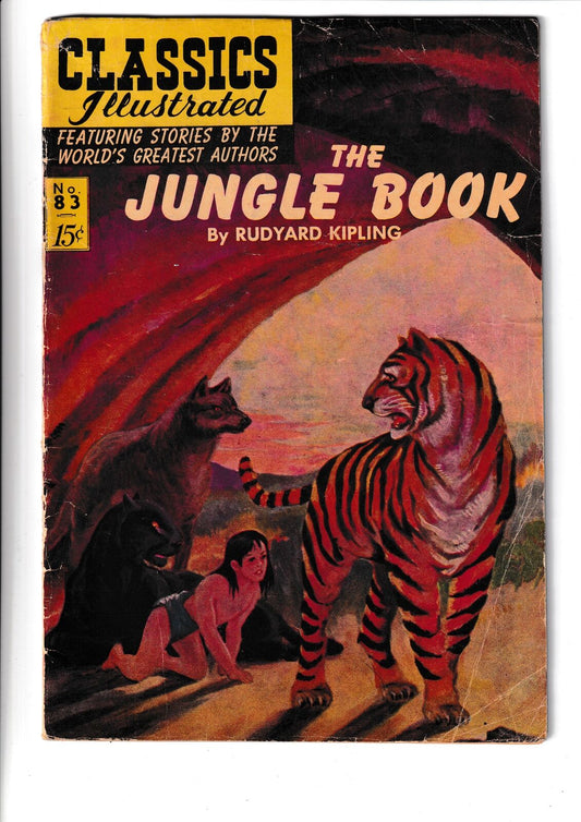 Classics Illustrated #83 #HRN 142 (1951) Jungle Book Gliberton Comics