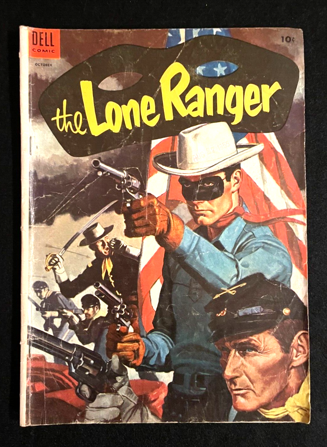 Lone Ranger #76 1954 - American Flag Cover