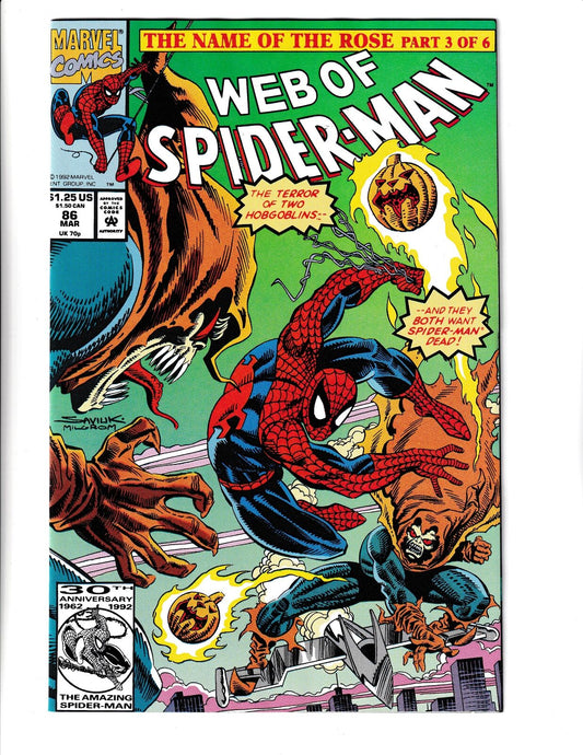 Web of Spider-Man #86 (1992) Marvel Comics