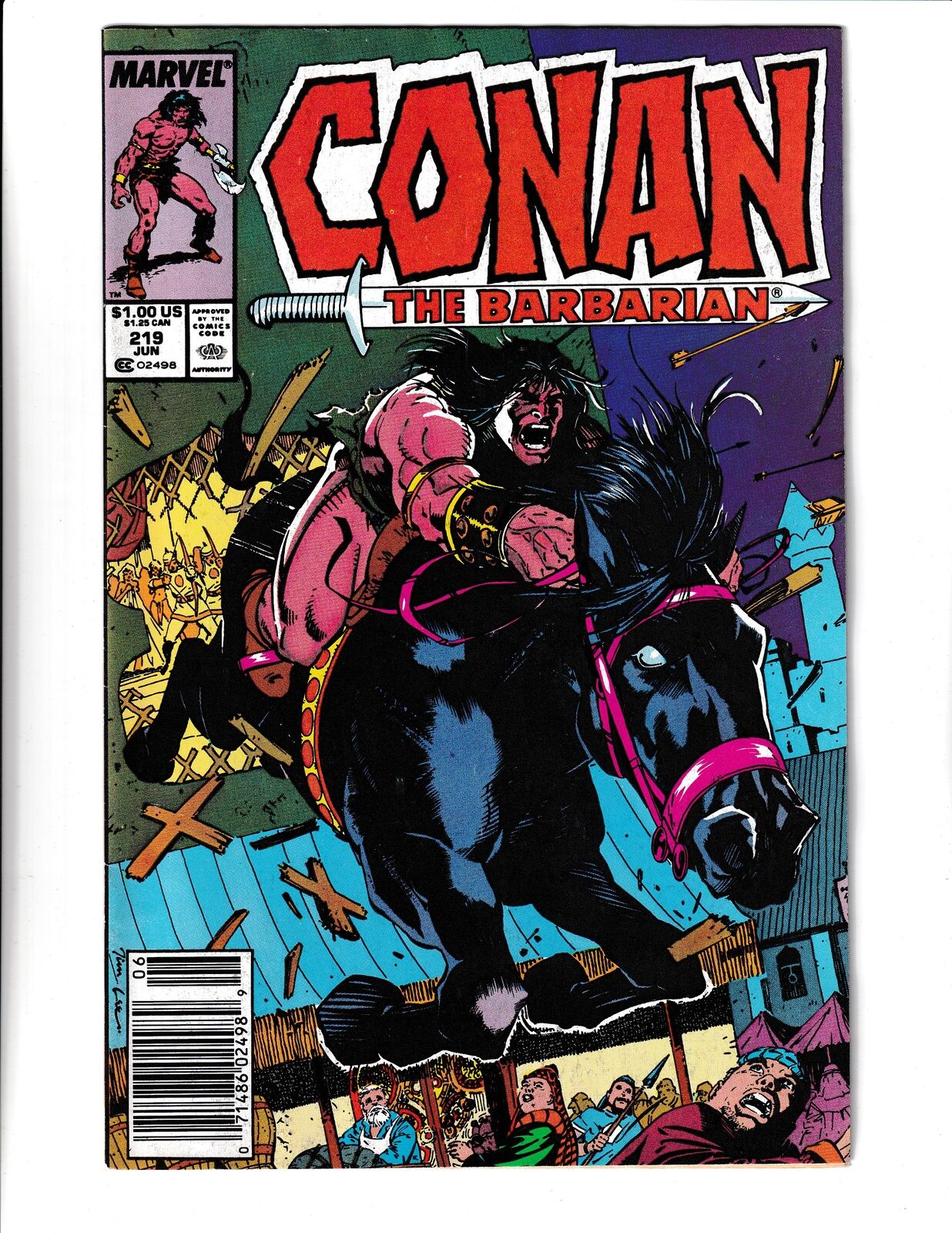 Conan the Barbarian #219 (1989) Marvel Comics