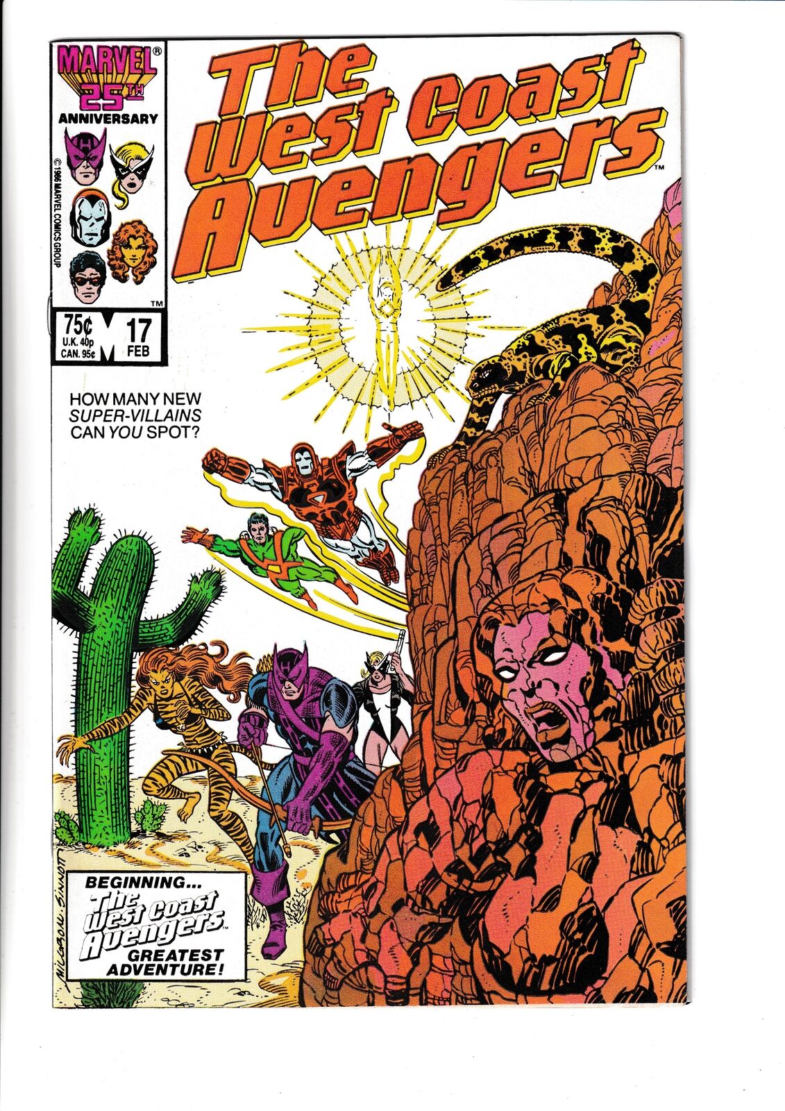 West Coast Avengers #17 (1987) 1st Appearance of Sunstroke Marvel Comics