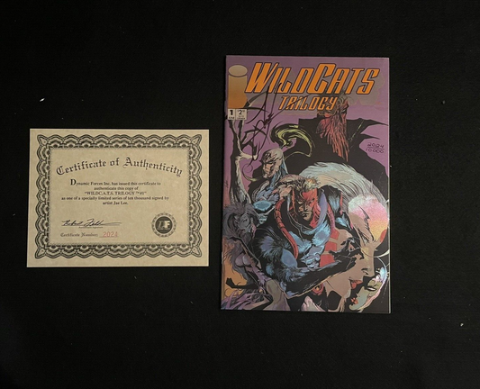 WildCats #1 Signed by Jae Lee DFE Holofoil 1993 w/COA