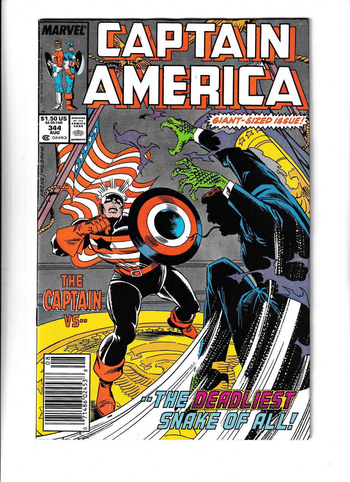 Captain America #344 (1988) Marvel Comics