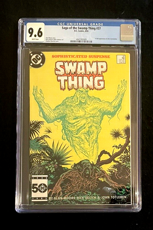 Swamp Thing #37 CGC 9.6 DC (1985)  1st Full APP John Constantine