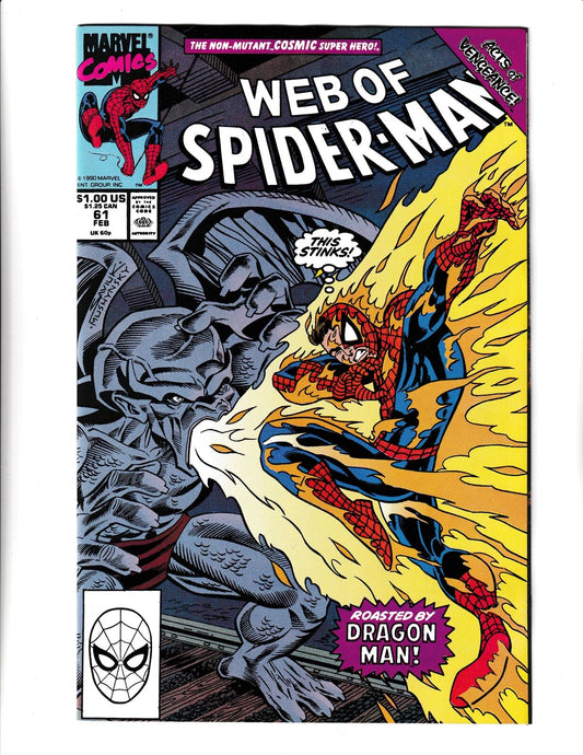 Web of Spider-Man #61 (1990) Marvel Comics