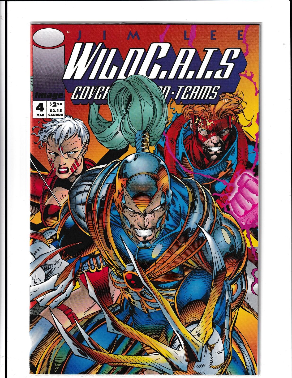 WildC.A.T.S Covert Action-Teams #4 (1992) Sealed w/Trading Card Image Comics