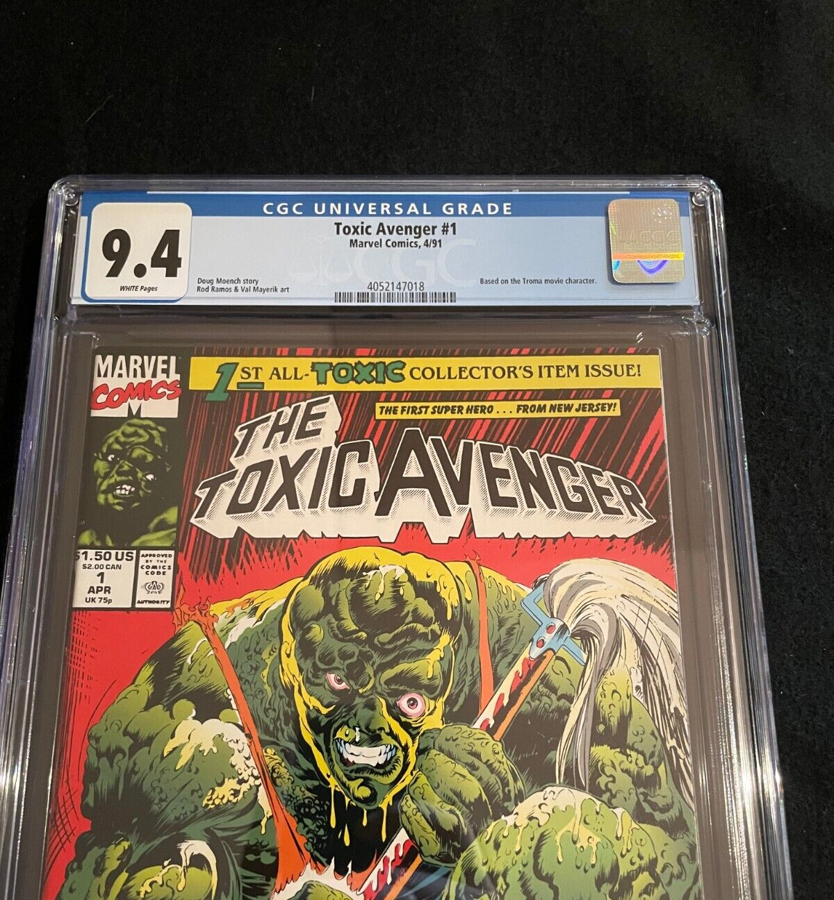 Toxic Avenger #1 CGC 9.4 1991 Marvel Comics