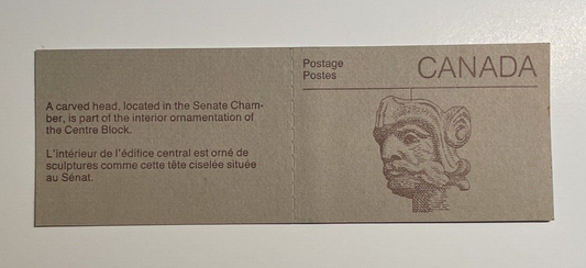 1985 Canada BK 88b Stamps Mint Never Hinged - Rolland Paper - Carved Head Cover