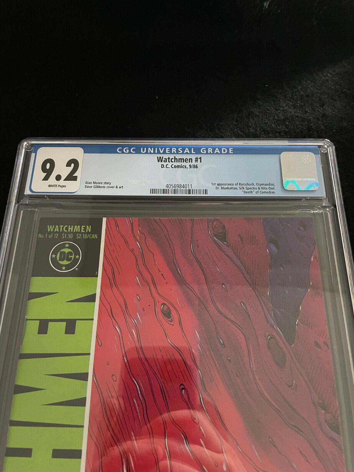 Watchmen #1 CGC *Beautiful*9.2 1st App. Rorschach & Dr. Manhattan 1986 DC Comics