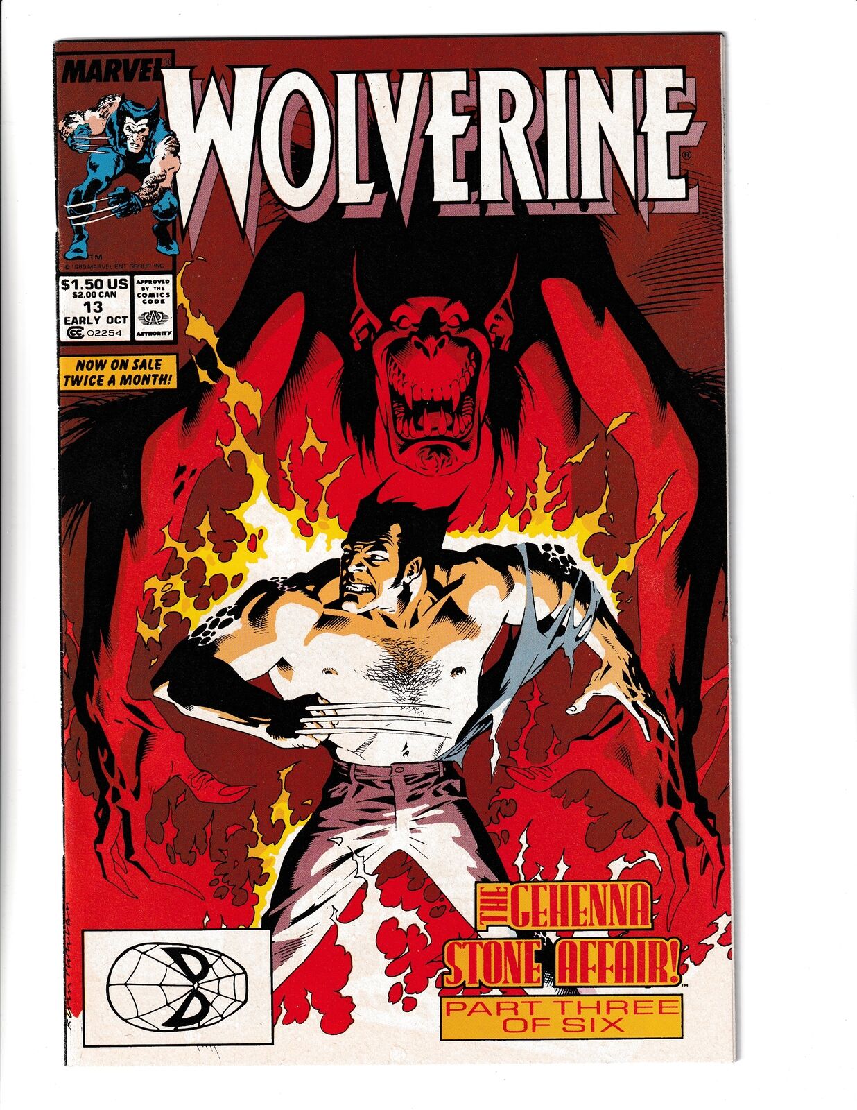 Wolverine #13 (1989) High Grade Marvel Comics