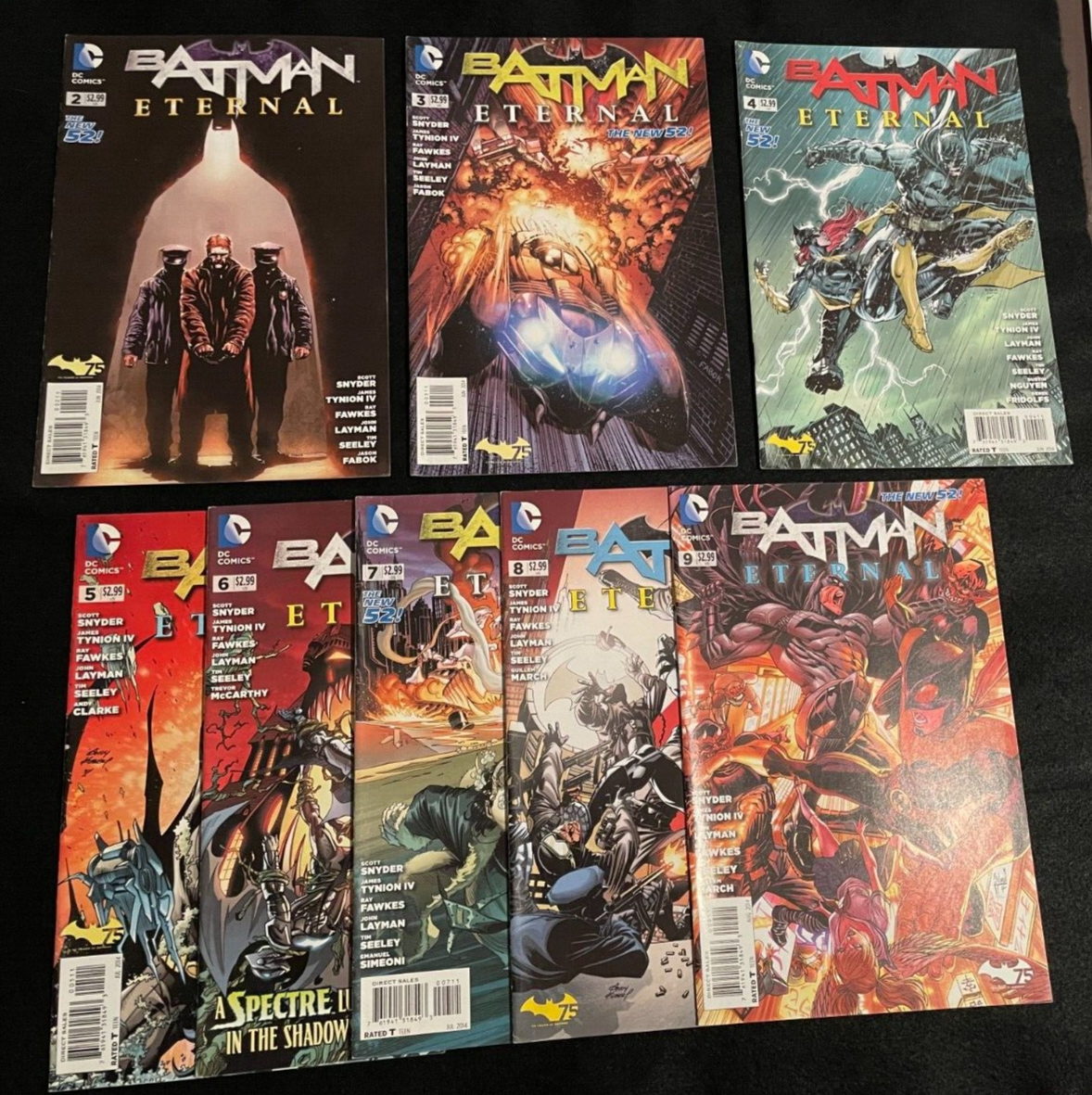 8 issue Run of Batman: Eternal #2-9 2014